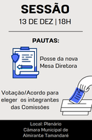 Câmara realiza última Sessão Ordinária do ano nesta terça-feira